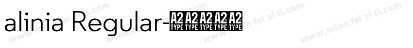alinia Regular字体转换